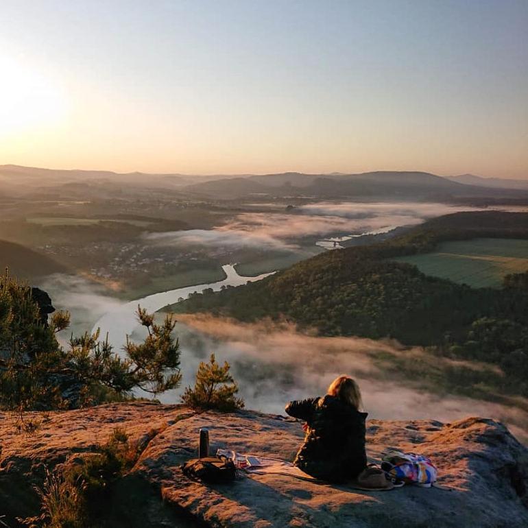 Apartmán Luxusboofe - Ferienhaus Am Lilienstein Königstein an der Elbe Exteriér fotografie