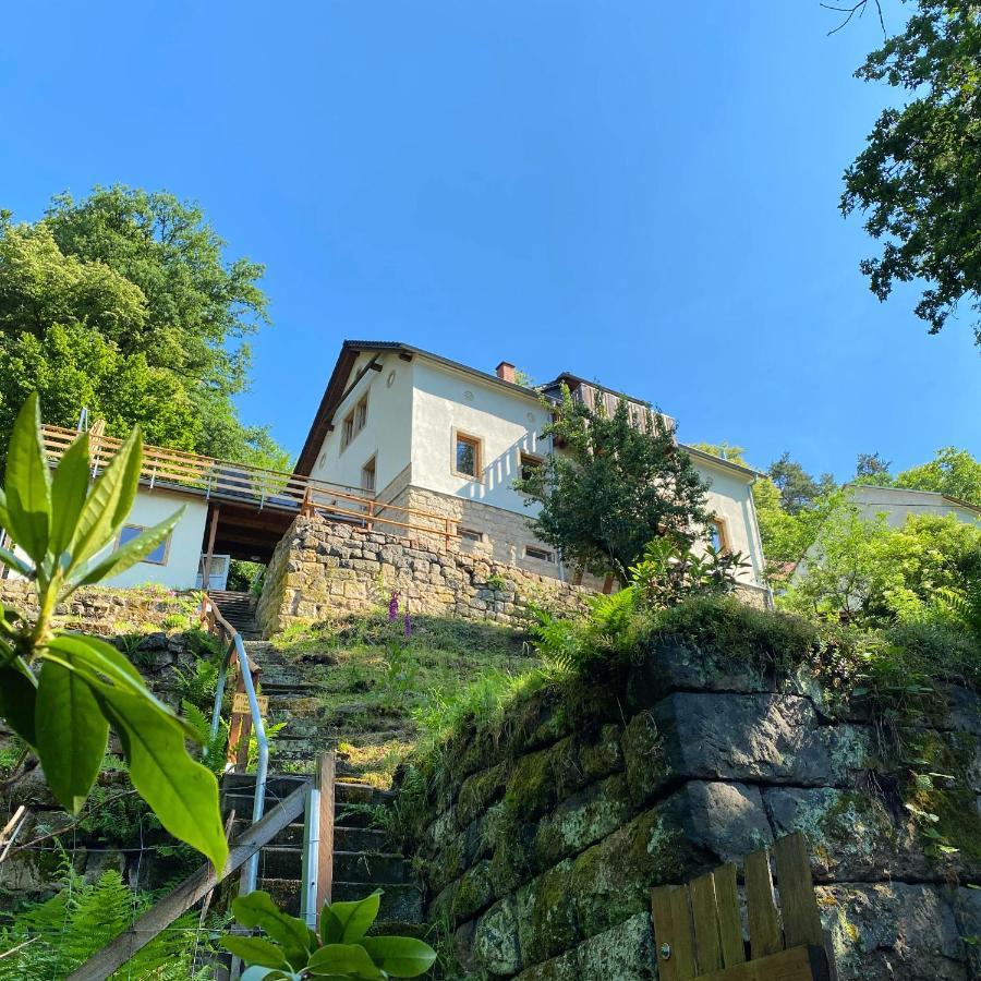 Apartmán Luxusboofe - Ferienhaus Am Lilienstein Königstein an der Elbe Exteriér fotografie